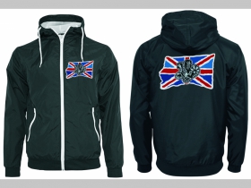 Union Jack - Britská vlajka s botami šuštiaková bunda čierna materiál povrch:100% nylon, podšívka: 100% polyester, pohodlná,vode a vetru odolná